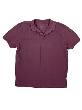 Macson Burgundy Cotton Polo Shirt Short Sleeve Classic Casual 2XL